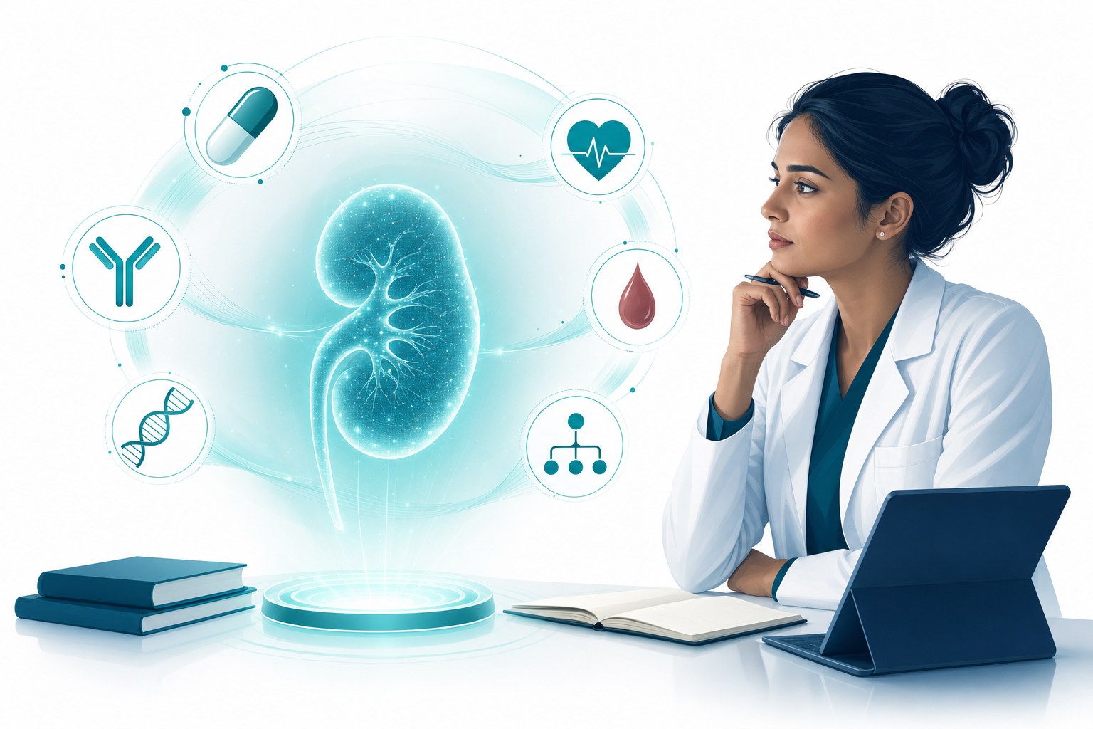 Featured image for MeducationAI blog article: Renal Cell Carcinoma Treatment in 2026: A Heme/Onc Fellow's Complete Guide