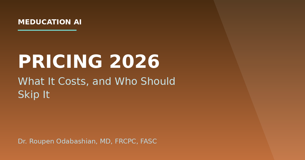 Featured image for MeducationAI blog article: How Much Does MeDucation AI Cost in 2026? Plans, Pricing, and Who Shouldn't Buy It