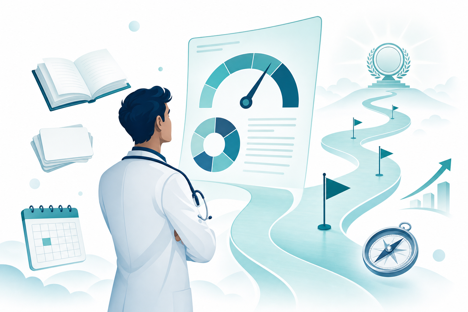 Featured image for MeducationAI blog article: What Is a Good Heme/Onc In-Training Exam Score, and What Should You Actually Do About a Bad One?
