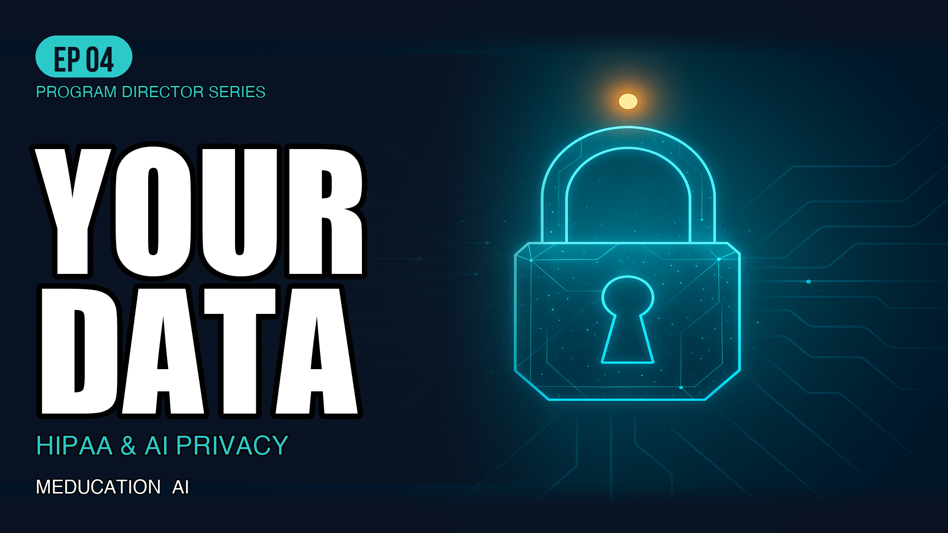Featured image for MeducationAI blog article: HIPAA and AI: What Physicians Need to Know Before Using AI Tools
