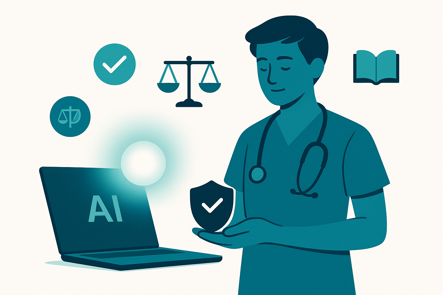 Featured image for MeducationAI blog article: Is It Cheating to Use AI in Nursing School? A Practical Guide