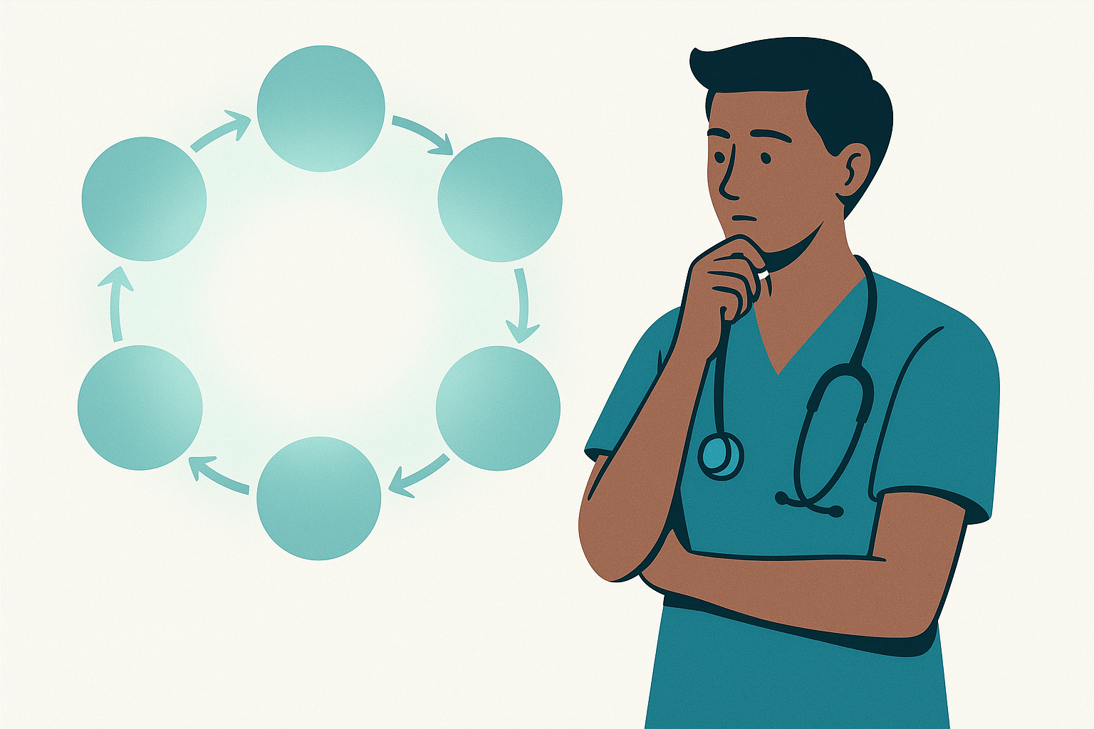 Featured image for MeducationAI blog article: Understanding the NCSBN Clinical Judgment Measurement Model: How AI Can Help You Practice Nursing Judgment